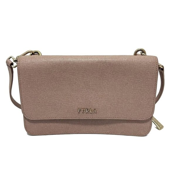 Furla Handbags - Auth FURLA - Light Pink Leather Shoulder Bag